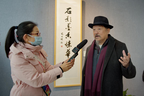 展覽期間,，毛佩琦先生接受媒體采訪