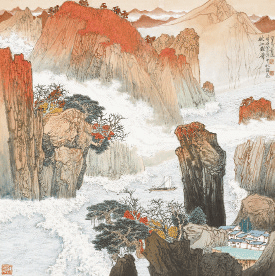 秋江云濤--薛-亮