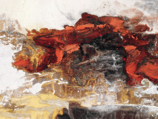 紅色記憶之二（現(xiàn)代中國(guó)畫(huà)）-136×544cm-2016年-王林旭