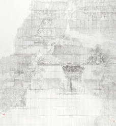 故樓新影-220×196cm-2020年-毛冬華