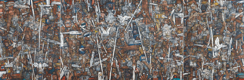 魂之交響—西漢故事-330×990cm-2020年-施大畏