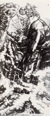 凝固的山-330×149cm-2015年-紀(jì)連彬