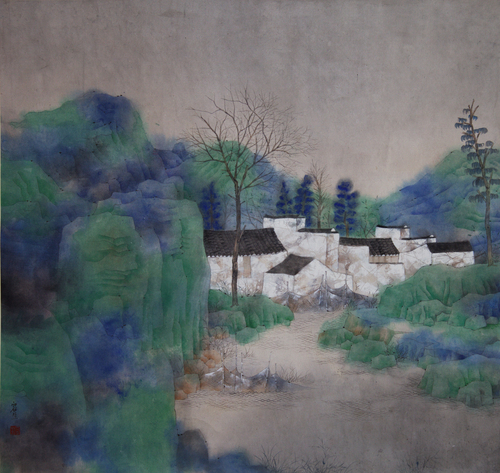 10026 微風(fēng)                紙本重彩      65x65cm 2010