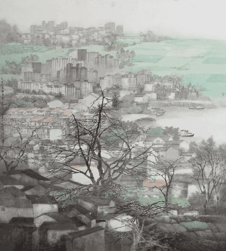 東方風(fēng)來(lái)滿(mǎn)眼春-200cm×220cm-2019年-陳危冰-入選第十三屆全國(guó)美術(shù)作品展