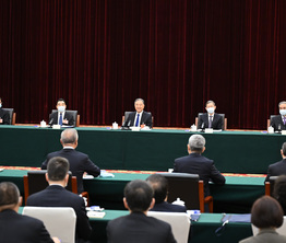 汪洋與民建,、工商聯(lián)界別政協(xié)委員共商國(guó)是