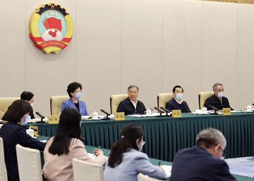 （時(shí)政）全國政協(xié)召開雙周協(xié)商座談會 汪洋(1016457)-20220415232046