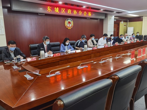 市政協(xié)以視頻會議形式召開“貫徹落實中央政協(xié)工作會議和市委第五次政協(xié)工作會議精神進展情況‘回頭看’調(diào)研座談會”東城區(qū)分會場