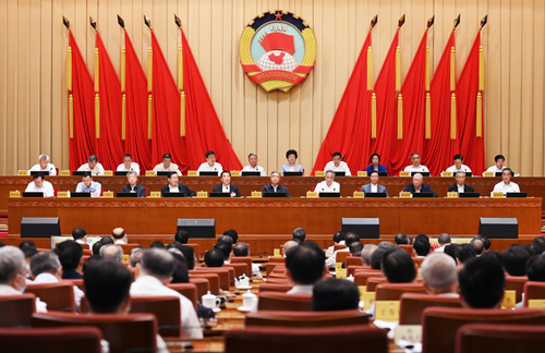 △政協(xié)第十三屆全國委員會常務(wù)委員會第二十三次會議22日上午在京開幕,。中共中央政治局常委、全國政協(xié)主席汪洋出席,。人民政協(xié)報·人民政協(xié)網(wǎng)記者 賈寧 攝