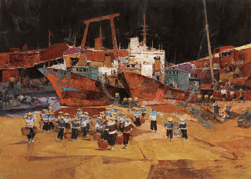 海之風(fēng)韻（油畫）130×180cm--朱金柏