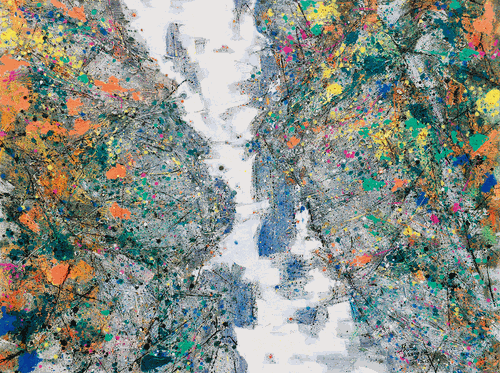 破碎的風(fēng)景之一（油畫）200×150cm-2012年-張-杰