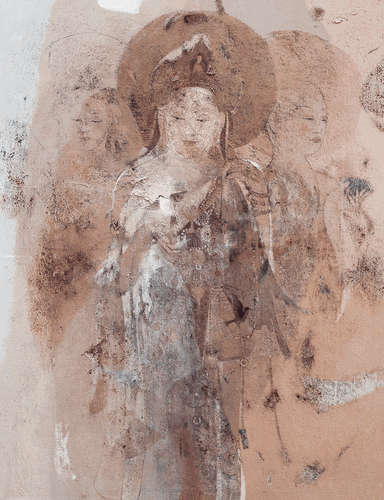 大夢(mèng)敦煌（巖彩）280×200cm-錢兆峰