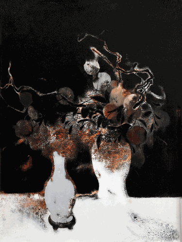 秋-實(shí)（油畫(huà)）60×80cm--錢兆峰