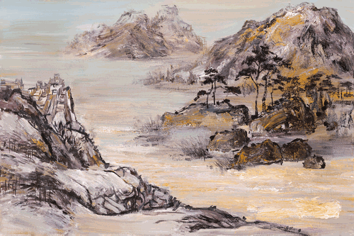 對話達(dá)芬奇（油畫）120×90cm-2019年--徐里