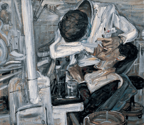 牙醫(yī)之二（油畫）80×100cm-1998年-王永國