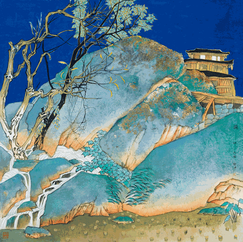 麗-日（國畫）68×68cm-2022年-王雪峰