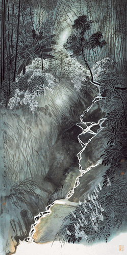 山的嫁衣（國畫）68×138cm-2022年-王雪峰