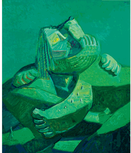 史詩高原（油畫）120×100cm--于-來