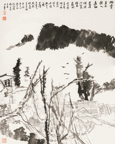 煙霞洞（國(guó)畫）2000年-童中燾