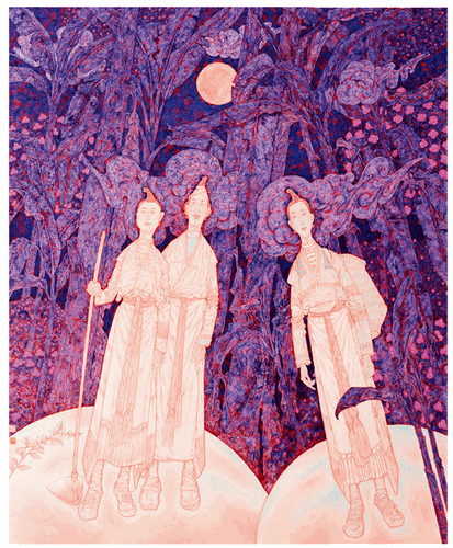苗山詩韻（國(guó)畫）170×139cm-2022年-陳孟昕