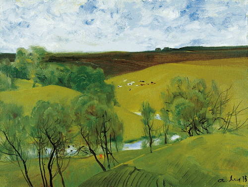 風(fēng)-景（油畫）48×63cm-1978年-(俄）安·梅爾尼科夫-華茂藝術(shù)教育博物館藏