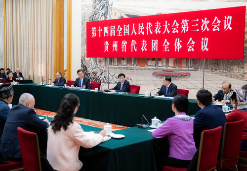兩會(huì)丨王滬寧參加貴州代表團(tuán)審議(6587840)-20250306002218