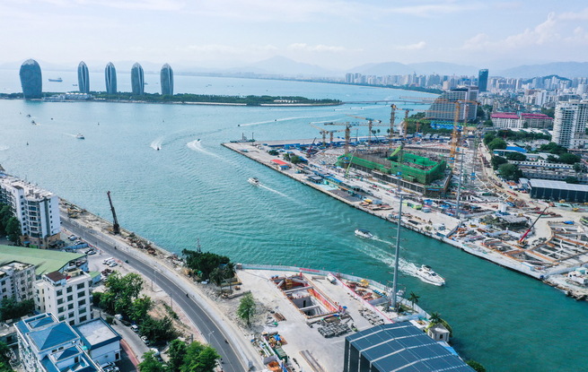 海南三亞首條水下隧道工程提速推進(jìn)